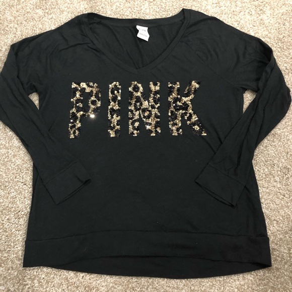 PINK Victoria's Secret Tops - PINK cheetah long sleeve top